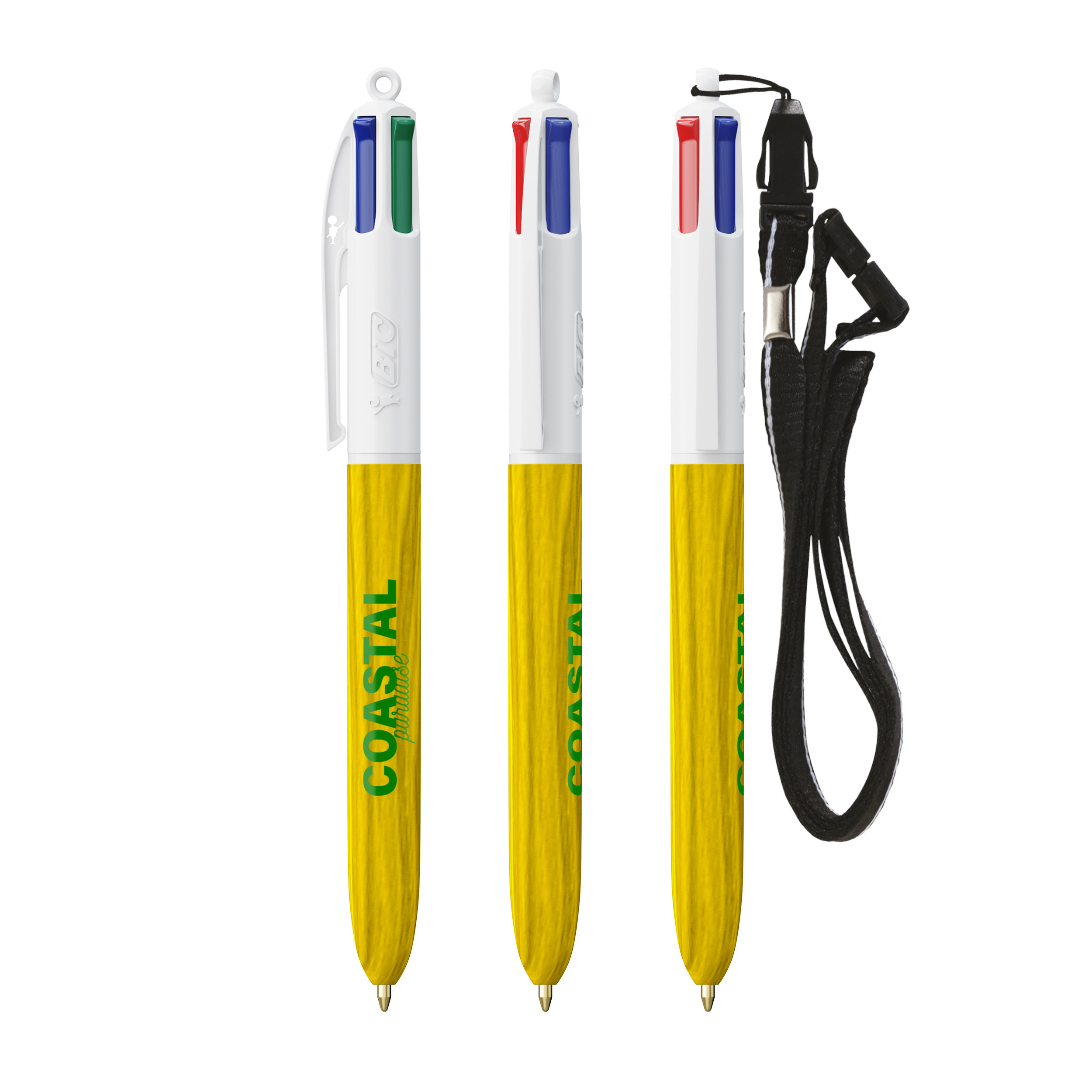 Miniature 4 pour BIC® 4 Couleurs Wood Style with Lanyard
