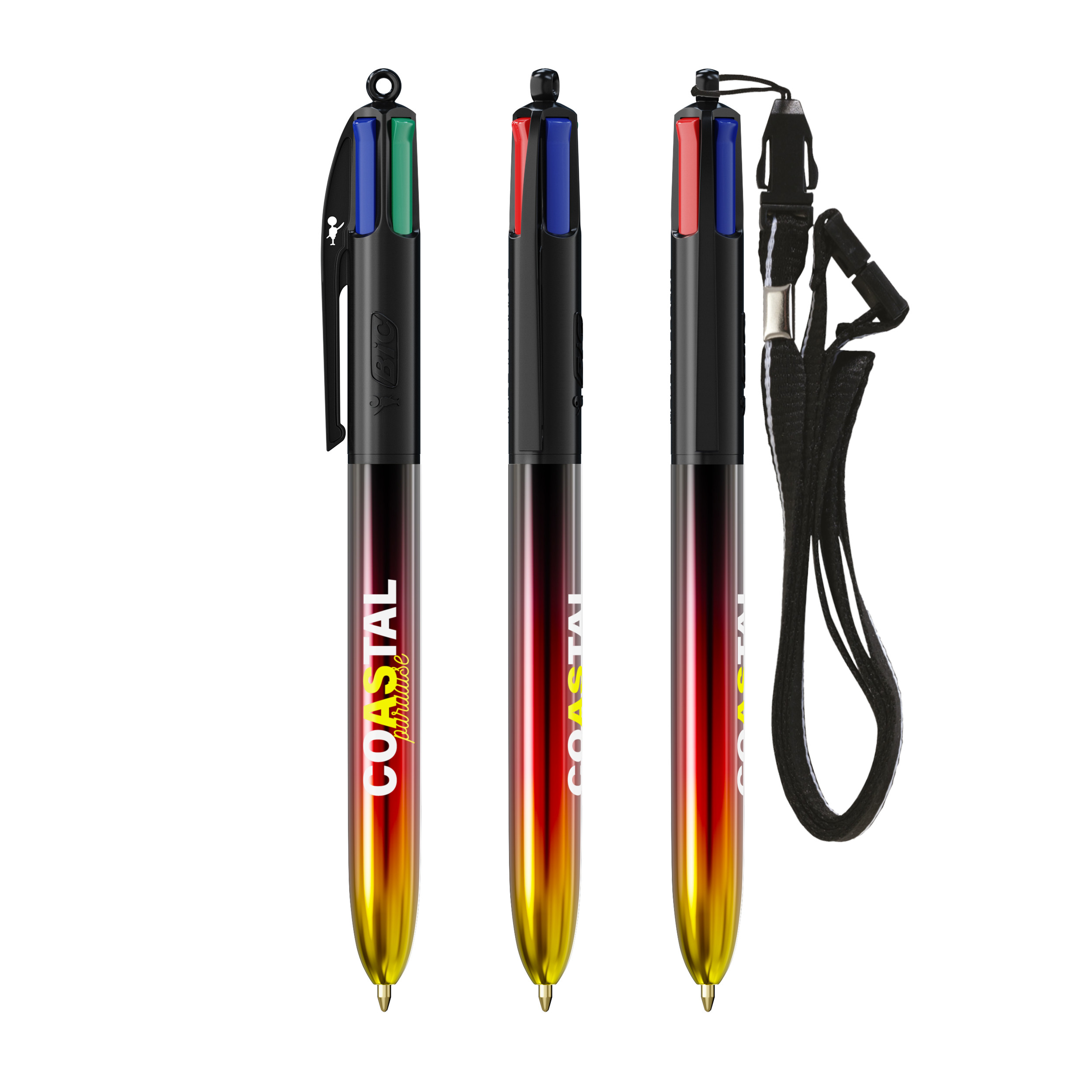 Miniature 1 pour BIC® 4 Colours® Flags Collection + lanyard