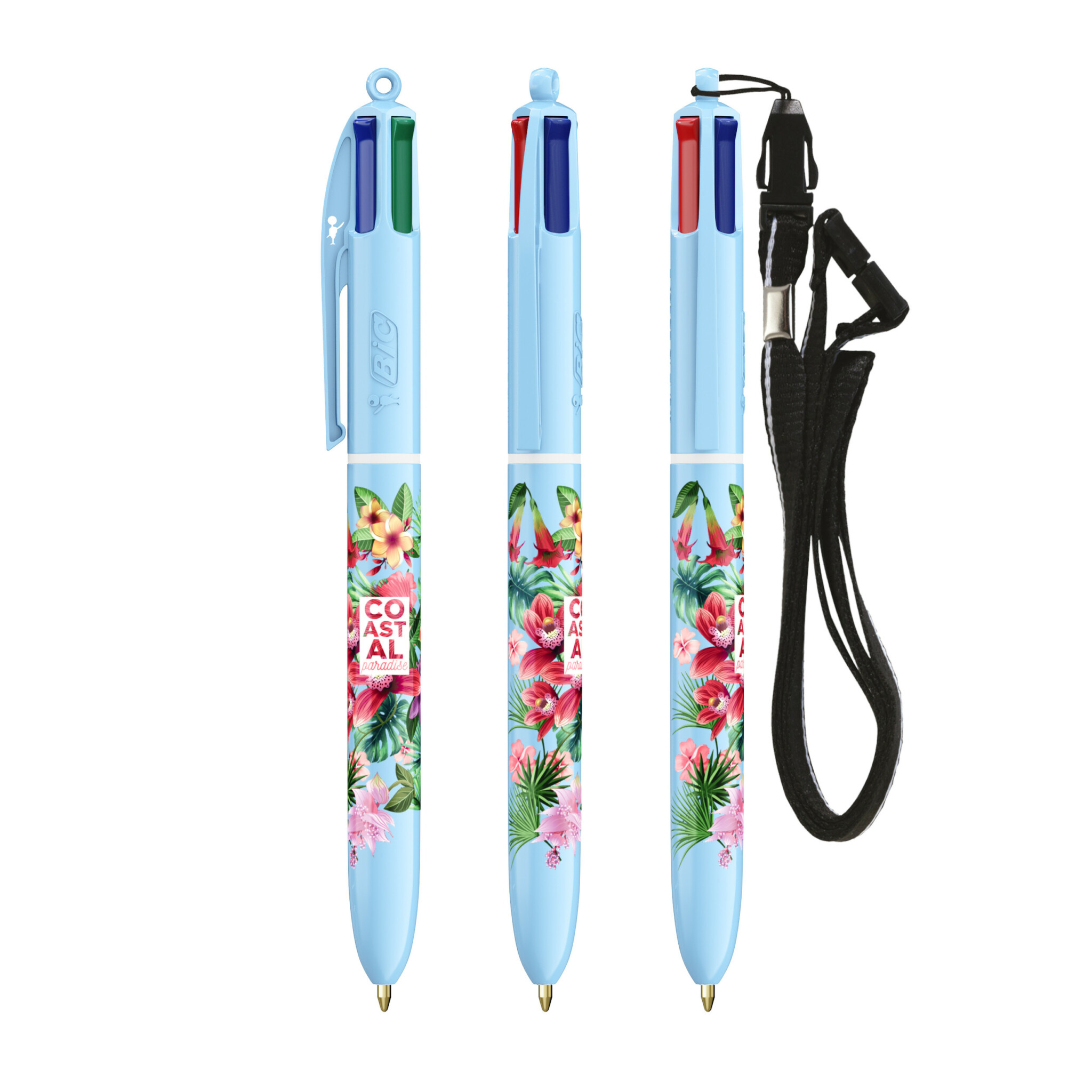 Miniature 1 pour BIC® 4 Couleurs® Pastel + Lanyard