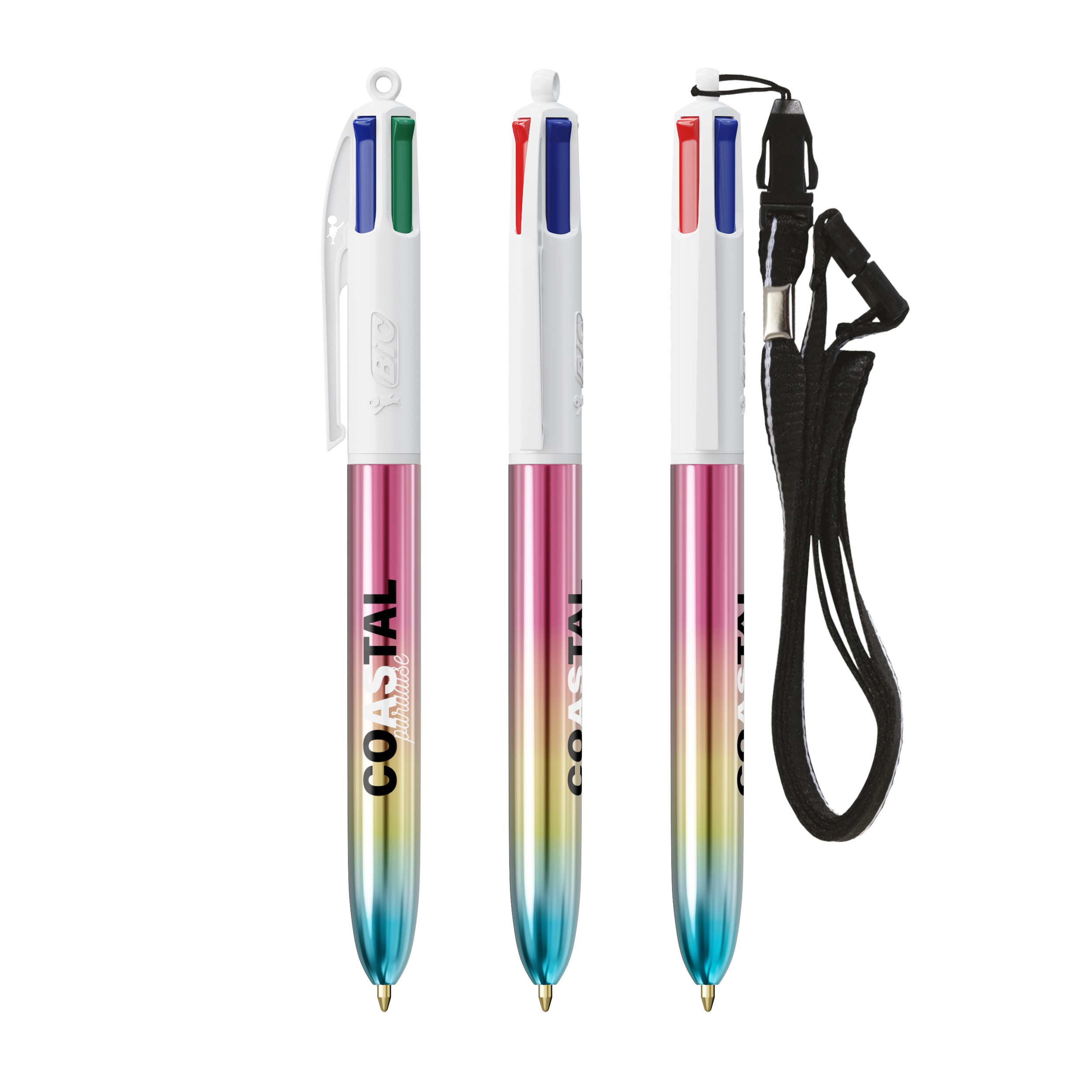 Miniature 1 pour BIC® 4 Couleurs® Gradient + Lanyard