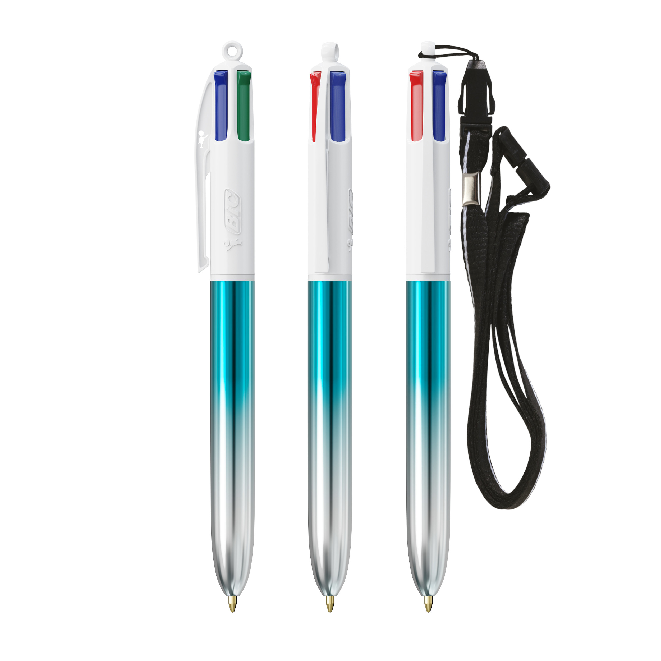 Miniature 1 pour BIC® 4 Couleurs® Bicolor + Lanyard