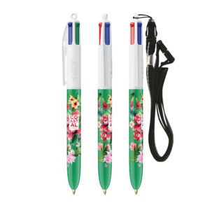 Visuel BIC® 4 Couleurs® bille + Lanyard