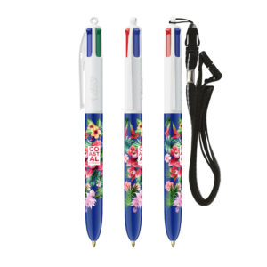 Visuel BIC® 4 Couleurs® bille + Lanyard