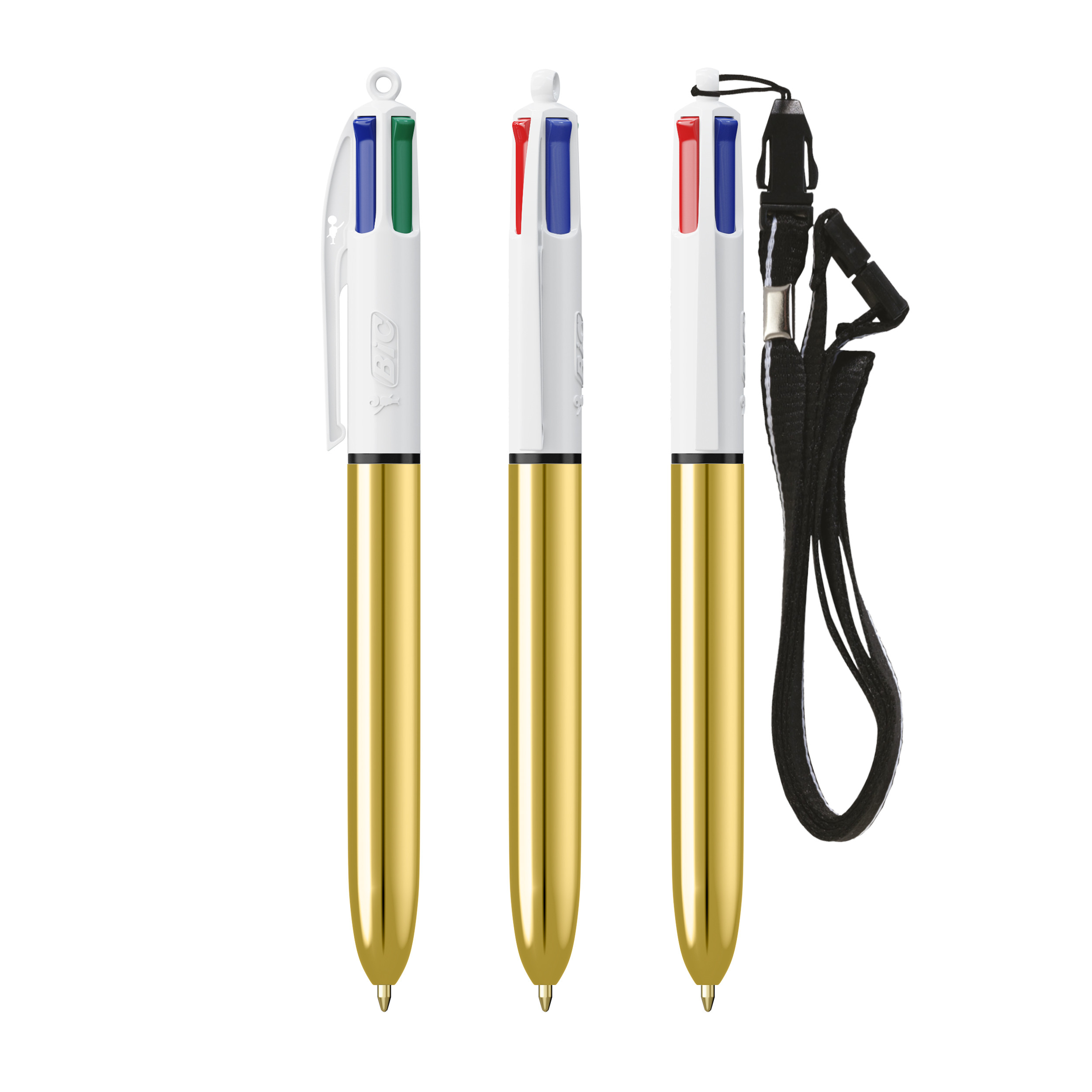 Miniature 6 pour BIC® 4 Couleurs Shine bille + Lanyard