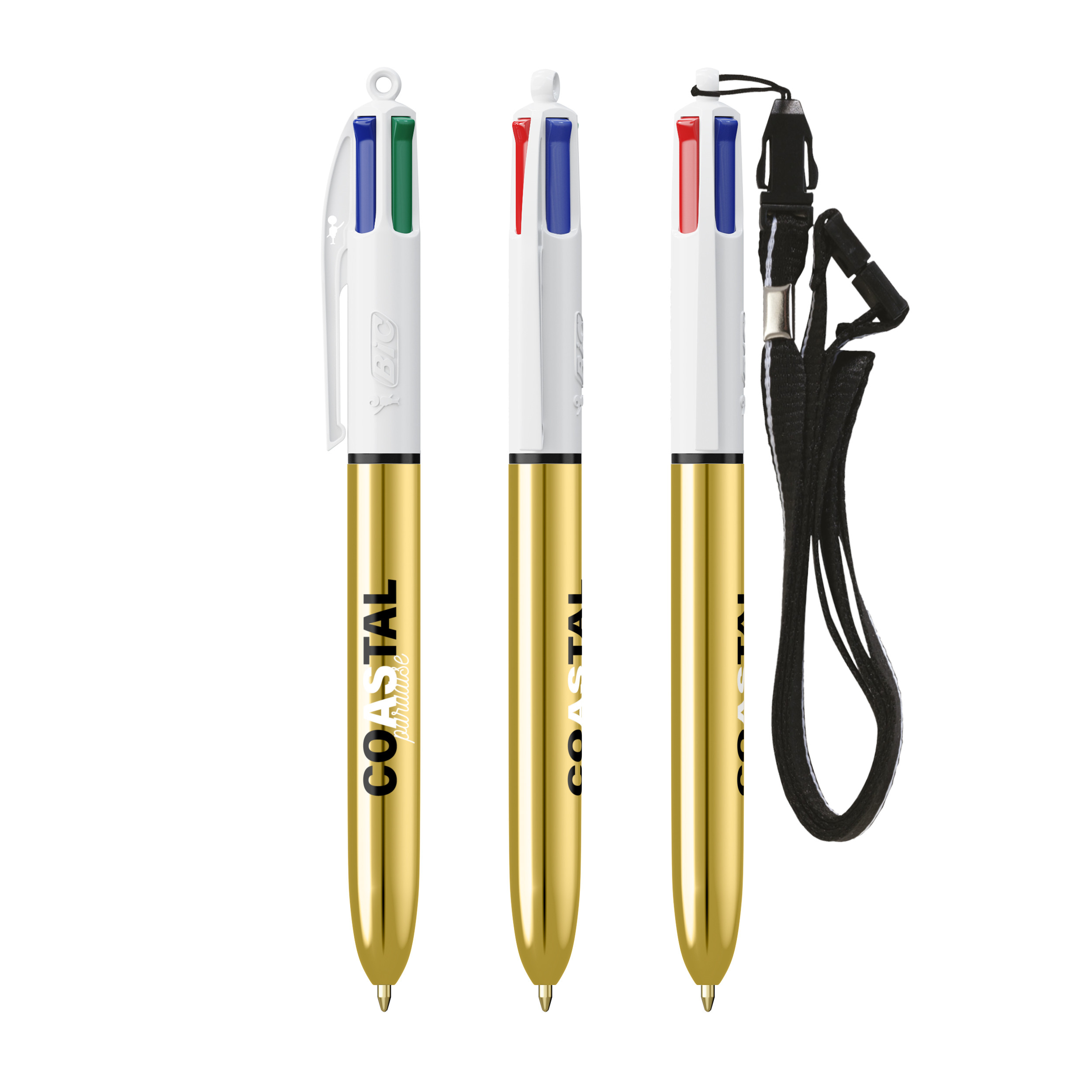 Miniature 4 pour BIC® 4 Couleurs Shine bille + Lanyard