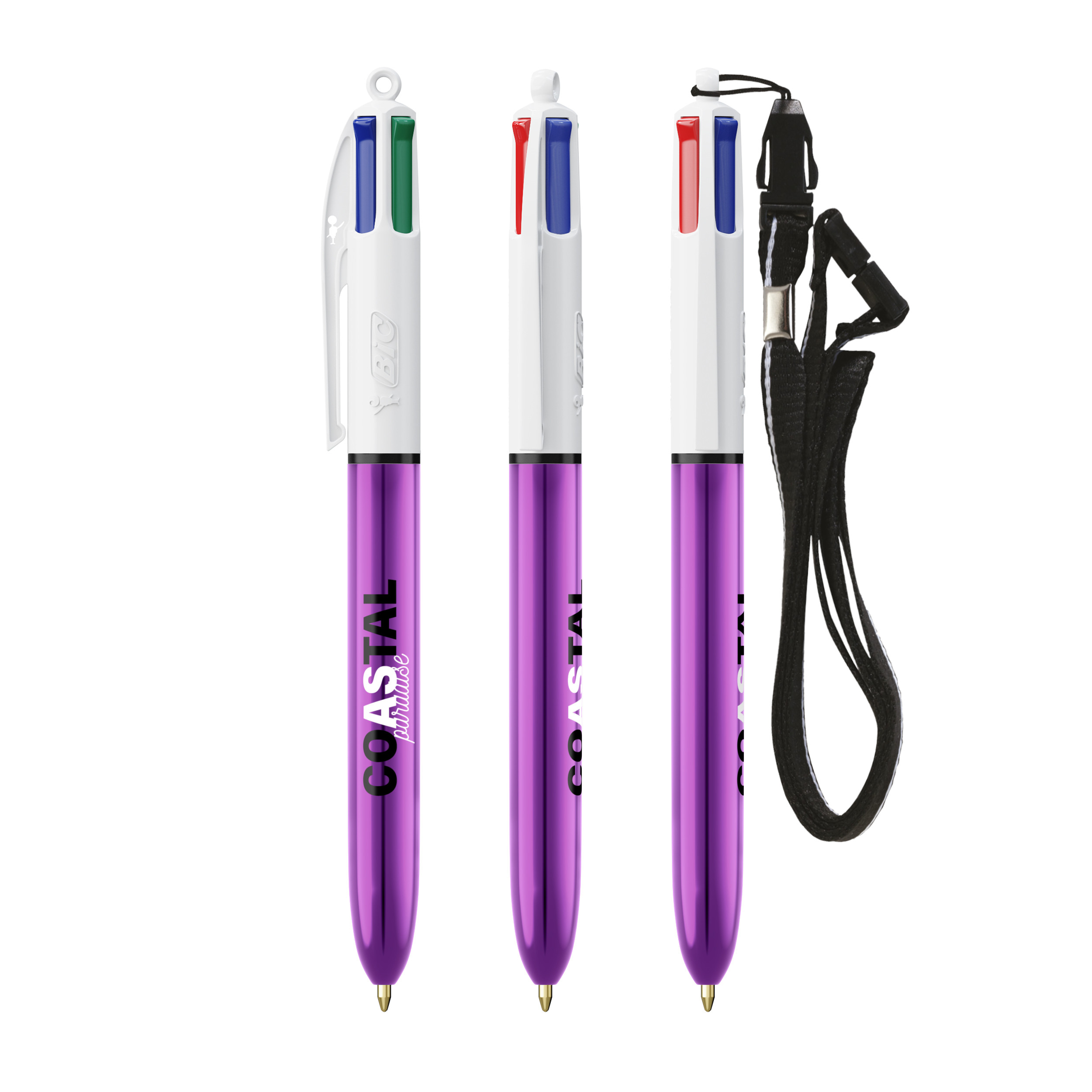 Miniature 7 pour BIC® 4 Couleurs Shine bille + Lanyard