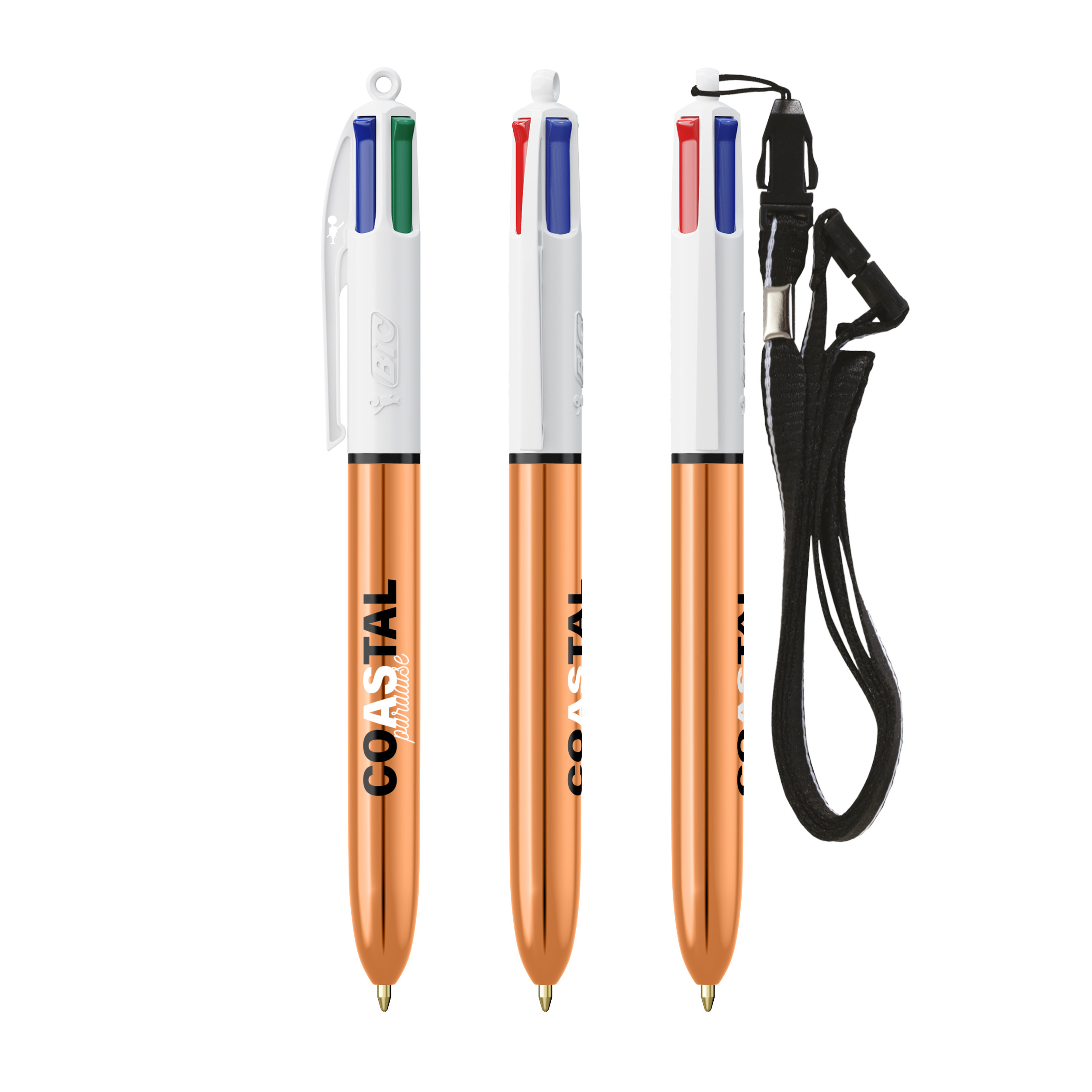 Miniature 2 pour BIC® 4 Couleurs Shine bille + Lanyard