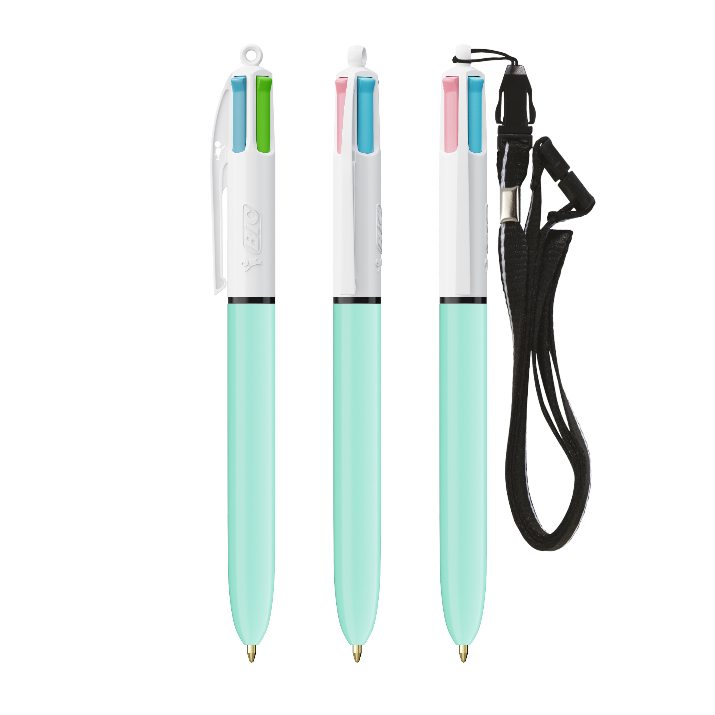 Miniature 2 pour BIC® 4 Couleurs Fashion bille + Lanyard