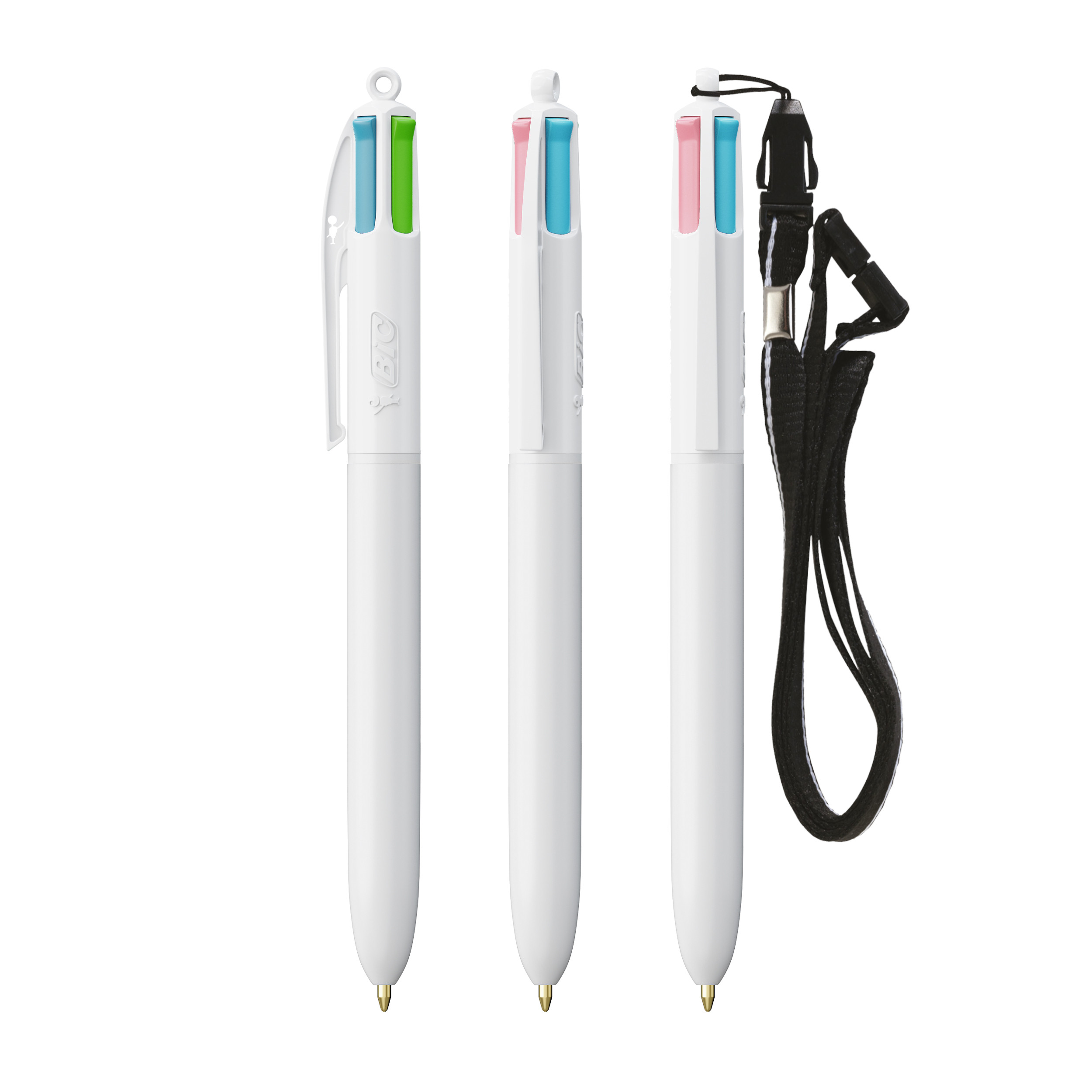 Miniature 5 pour BIC® 4 Couleurs Fashion bille + Lanyard