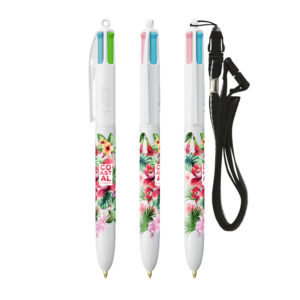 Visuel BIC® 4 Couleurs Fashion bille + Lanyard