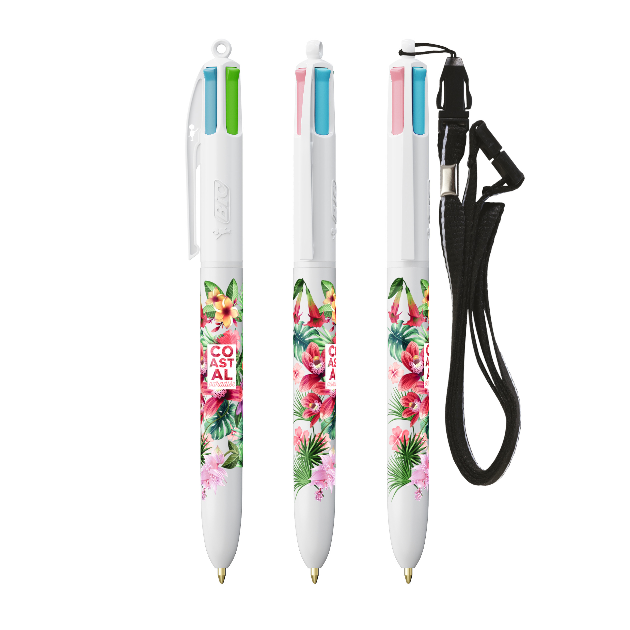 Miniature 6 pour BIC® 4 Couleurs Fashion bille + Lanyard