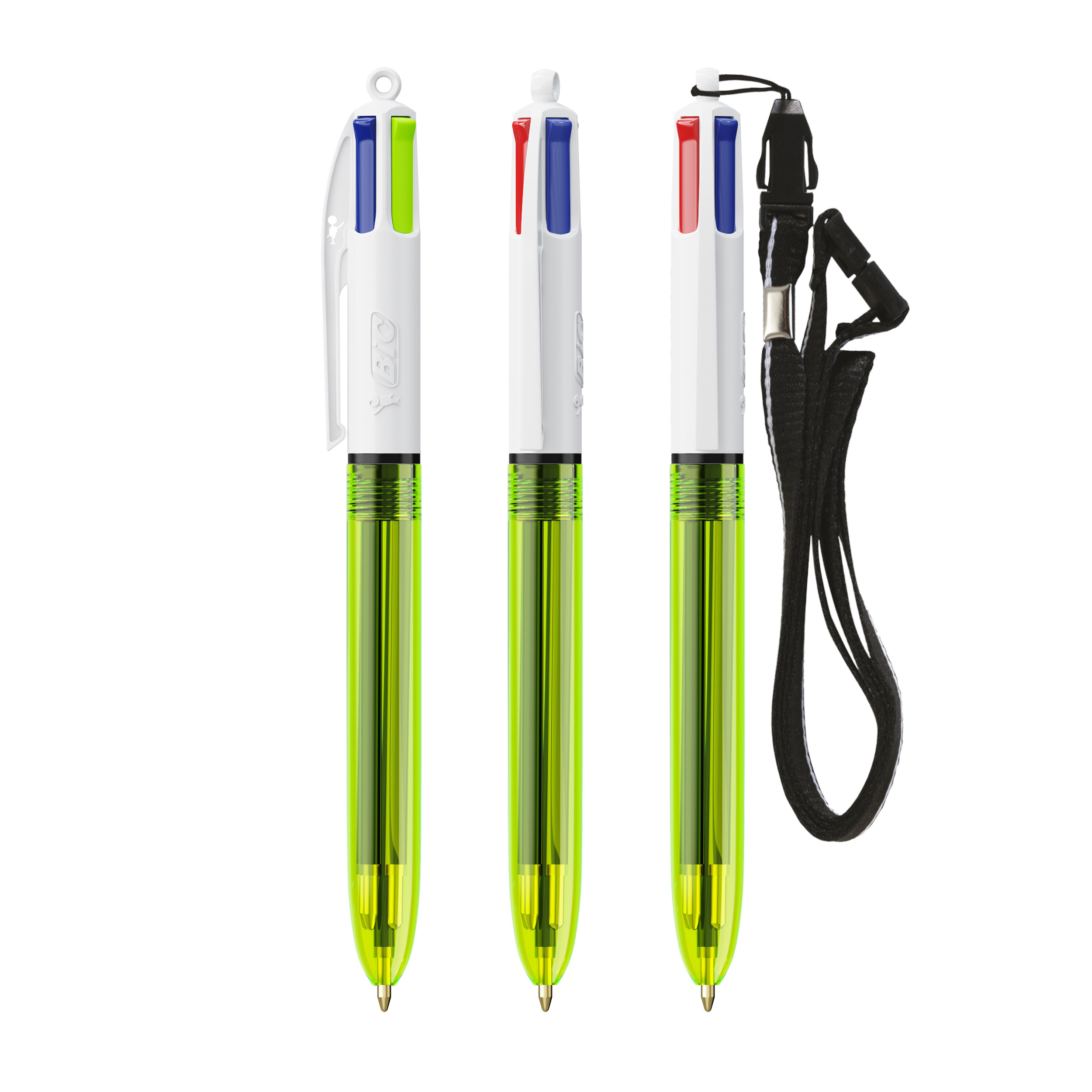Miniature 3 pour BIC® 4 Couleurs Fluo Bille + lanyard