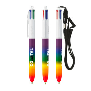 Visuel BIC® 4 Couleurs® Rainbow Decor + Lanyard