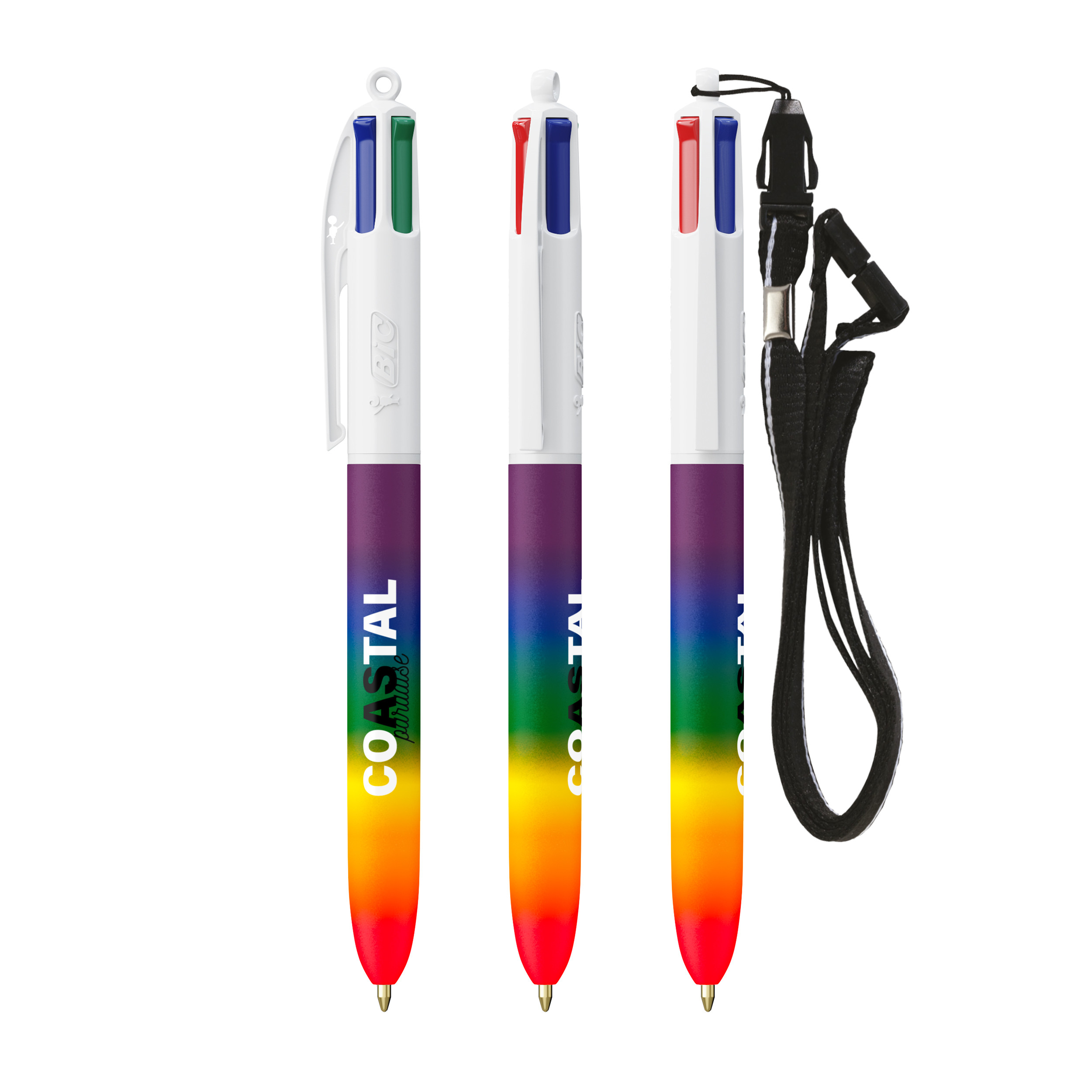 Miniature 1 pour BIC® 4 Couleurs® Rainbow Decor + Lanyard