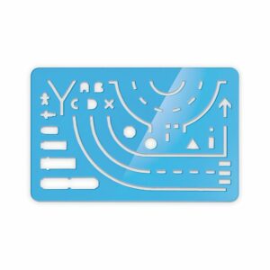 Visuel REGLE NORMOGRAPHE 125x80x1,5 mm - ASSISTANT DU CONSTAT AMIABLE