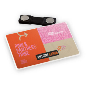 Visuel BADGE PLASTIQUE (PS) AVEC AIMANT