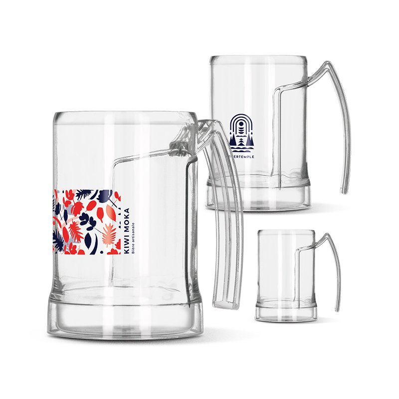 Miniature 1 pour MUG CHOPE DE BIERE PLASTIQUE (TRITAN) 50 cl RAS BORD