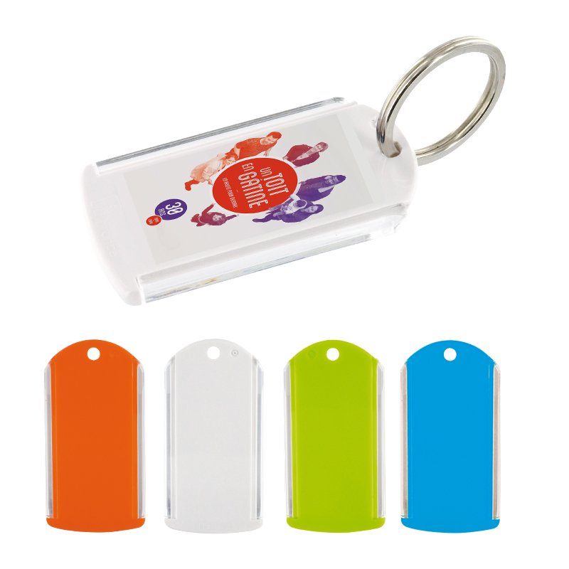 Miniature 1 pour PORTE-CLES PORTE ETIQUETTE (anneau 25 mm)