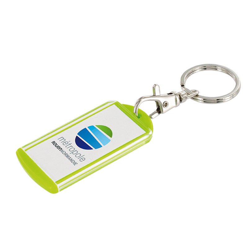 Miniature 3 pour PORTE-CLES PORTE ETIQUETTE AVEC MOUSQUETON