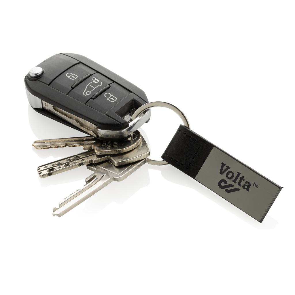 Miniature 6 pour Porte-clés luxe en PU et alliage de zinc recyclé RCS