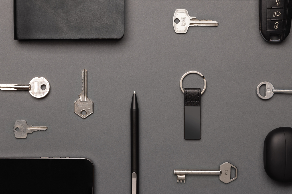 Miniature 7 pour Porte-clés luxe en PU et alliage de zinc recyclé RCS
