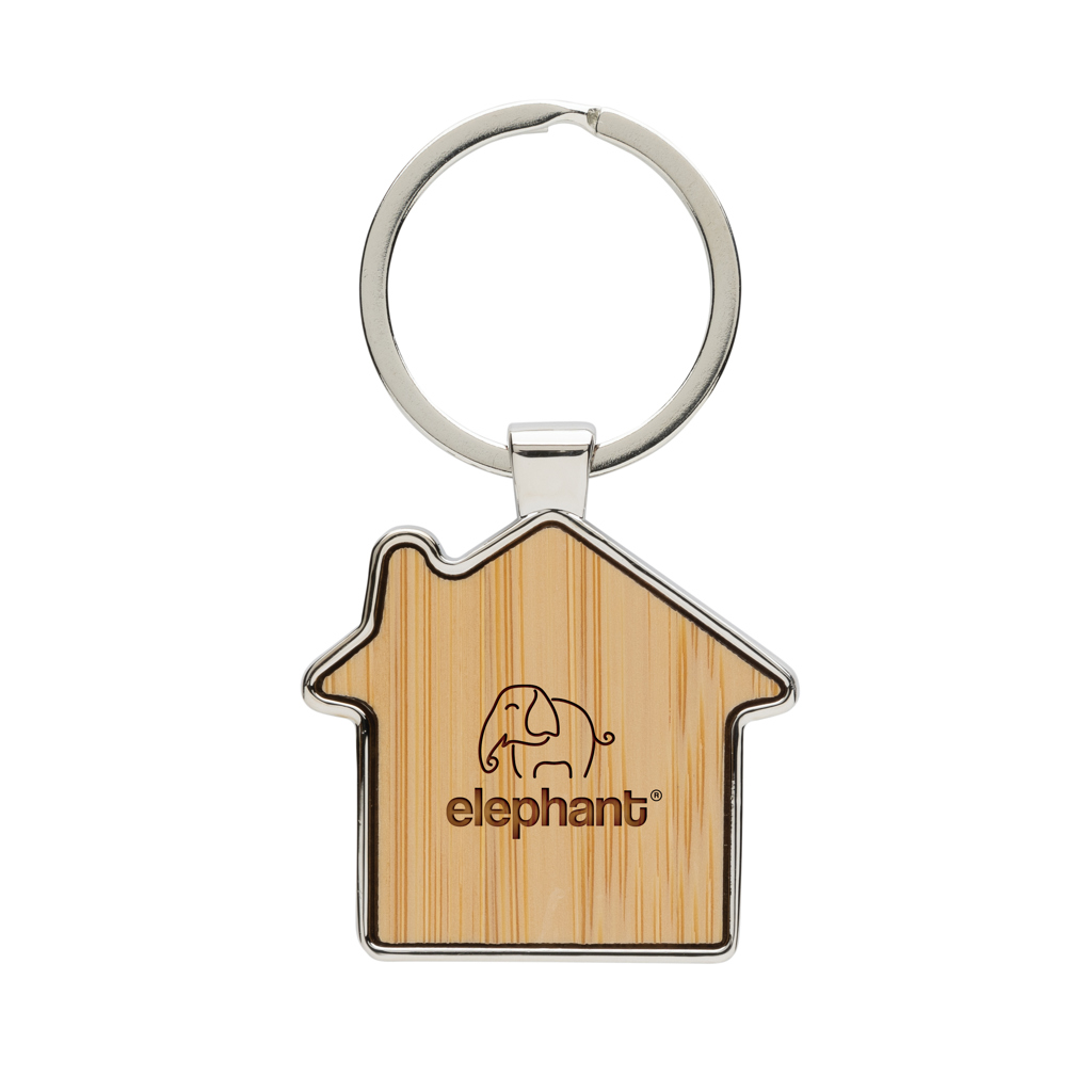 Miniature 6 pour Porte-clés maison en alliage de zinc RCS et bambou