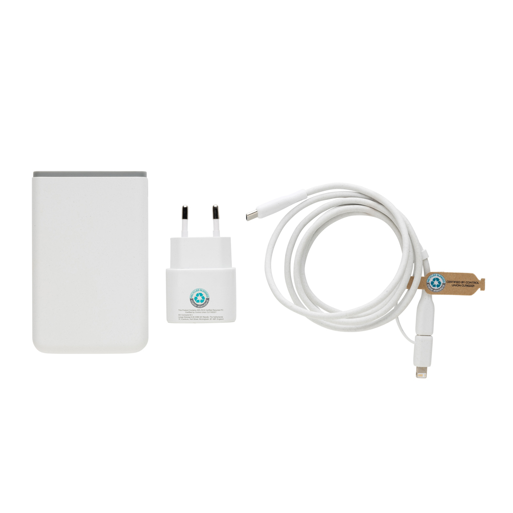Miniature 5 pour Set de 3 chargeurs 20W et type C en PET recyclé RCS Surge