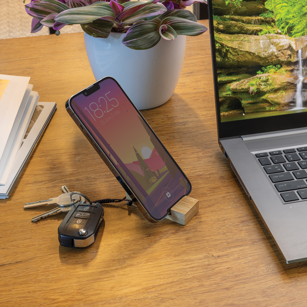 Miniature 8 pour Support pour téléphone en bambou Standkey