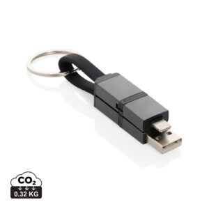Visuel Câble de charge rapide 4 en 1 60W en aluminium recyclé Terra