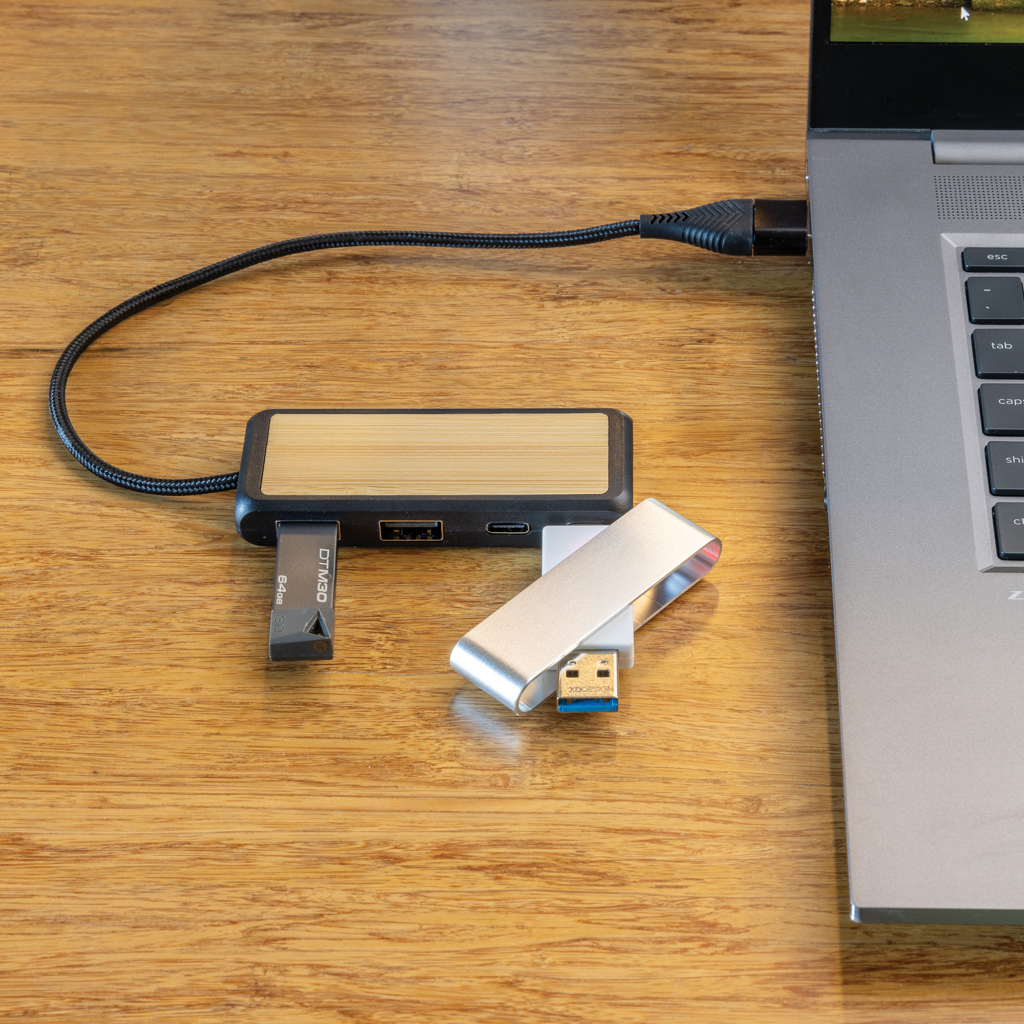 Miniature 7 pour Hub USB à double entrée en plastique et en bambou  RCS Link