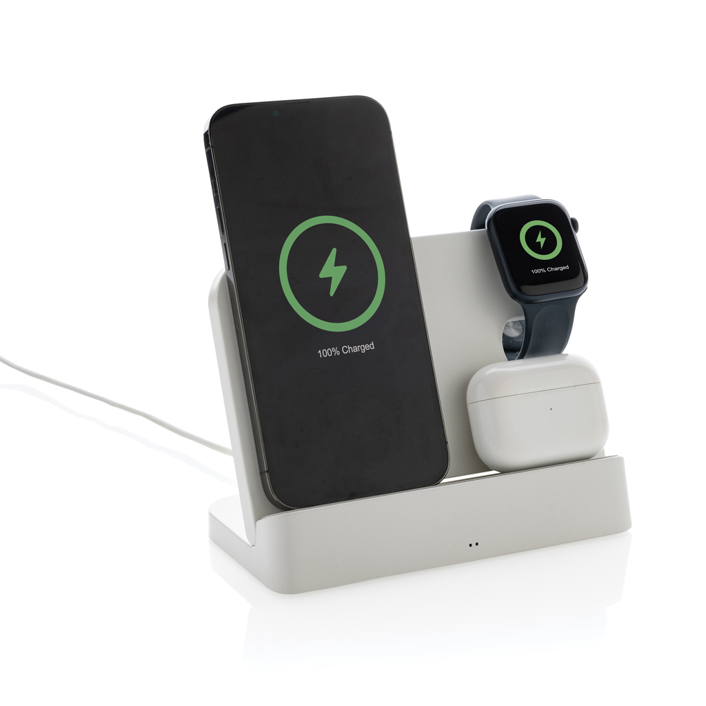 Miniature 3 pour Double chargeur 15W en plastique RCS avec emplacement iWatch