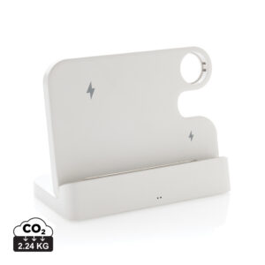 Visuel Double chargeur 15W en plastique RCS avec emplacement iWatch