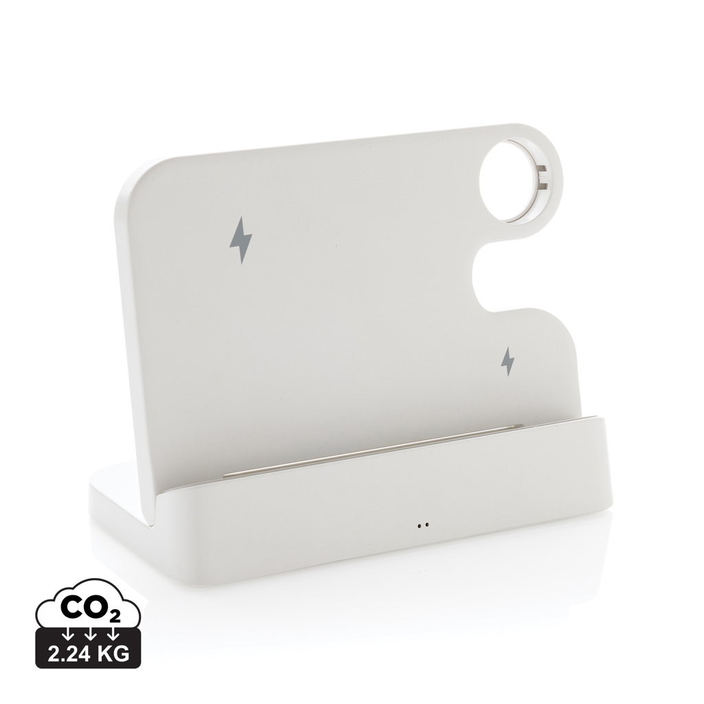 Miniature 1 pour Double chargeur 15W en plastique RCS avec emplacement iWatch