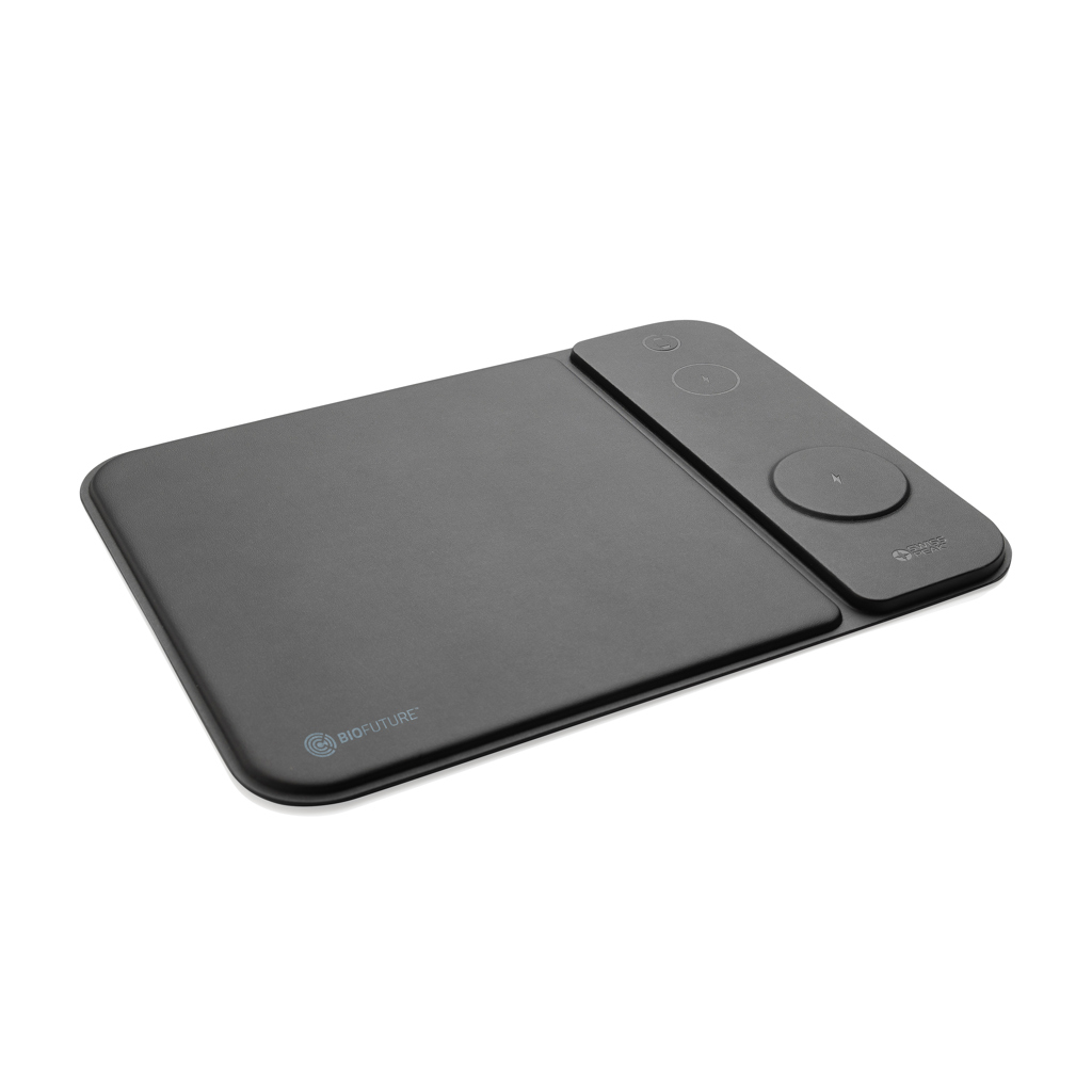 Miniature 8 pour Tapis de souris chargeur 15W 3 en 1 en PU RCS Swiss peak