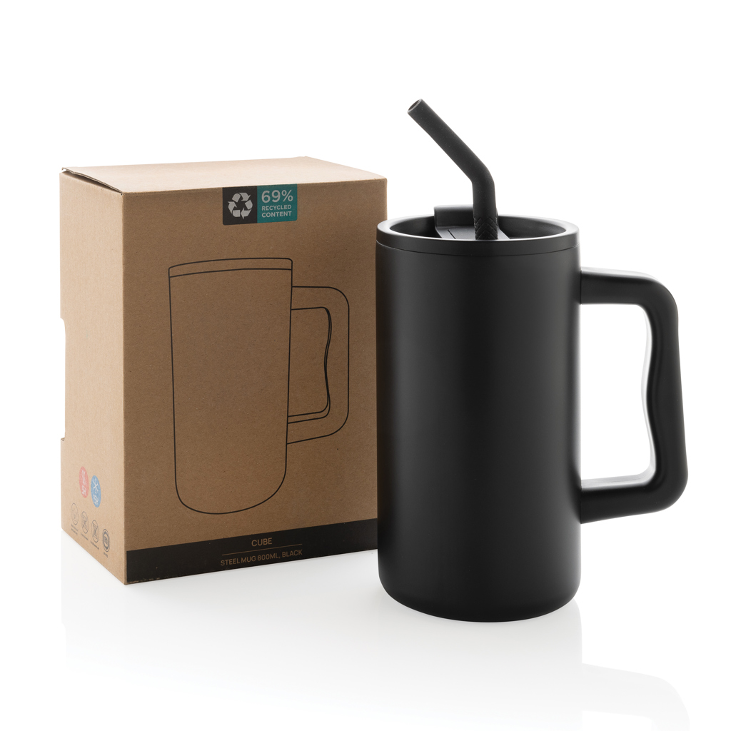 Miniature 20 pour Mug Cube 800ml en acier recyclé certifiée RCS