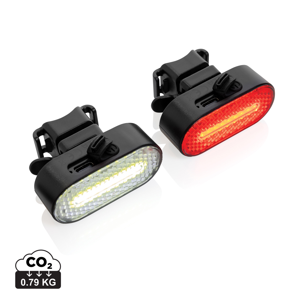 Miniature 1 pour Set d'éclairage de vélo via USB en plastique RCS Lumino