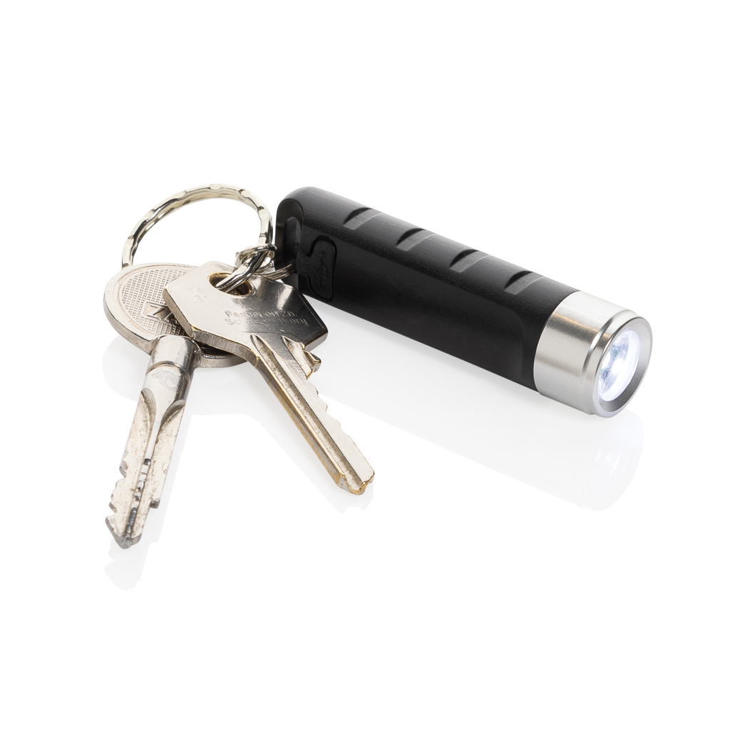 Miniature 3 pour Porte-clés lampe torche charge USB en plastique RCS Globix