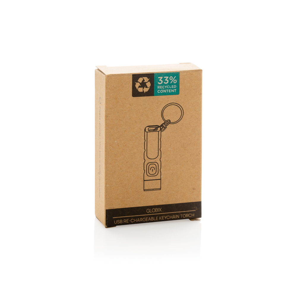 Miniature 10 pour Porte-clés lampe torche charge USB en plastique RCS Globix