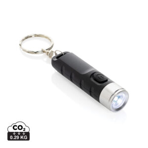 Visuel Porte-clés lampe torche charge USB en plastique RCS Globix
