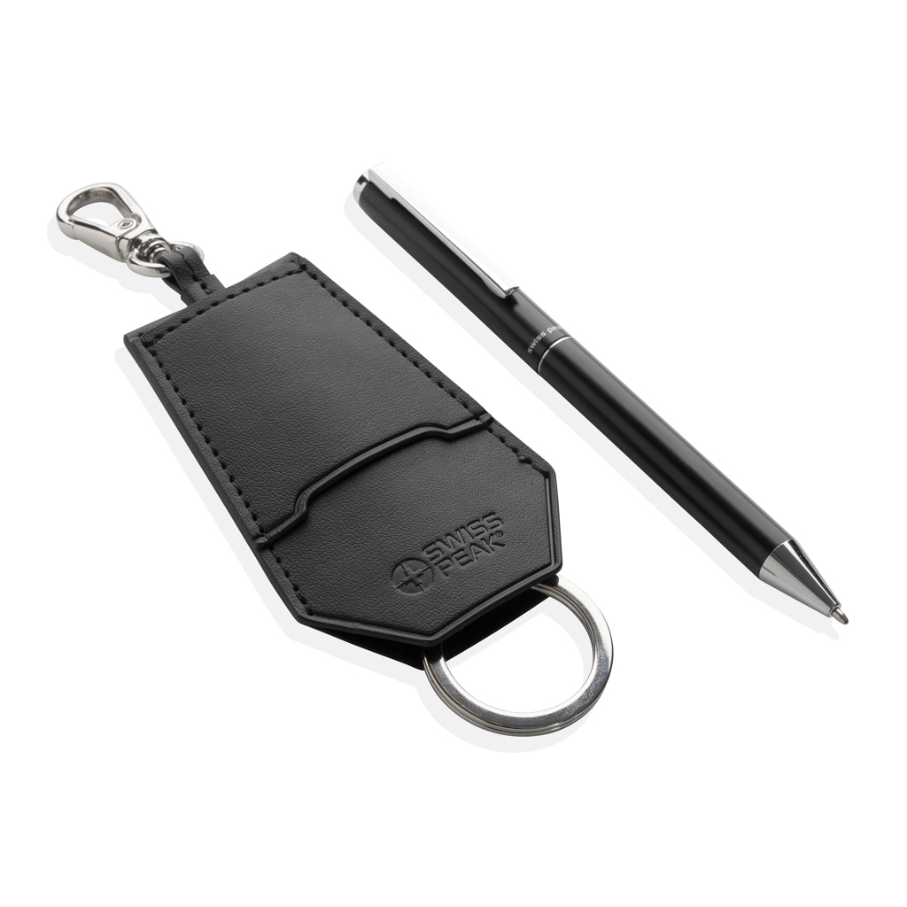 Miniature 2 pour Set porte-clés et stylo en PU recyclé RCS Swiss Peak Tula