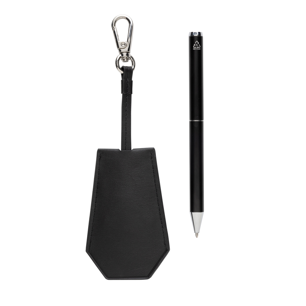Miniature 4 pour Set porte-clés et stylo en PU recyclé RCS Swiss Peak Tula