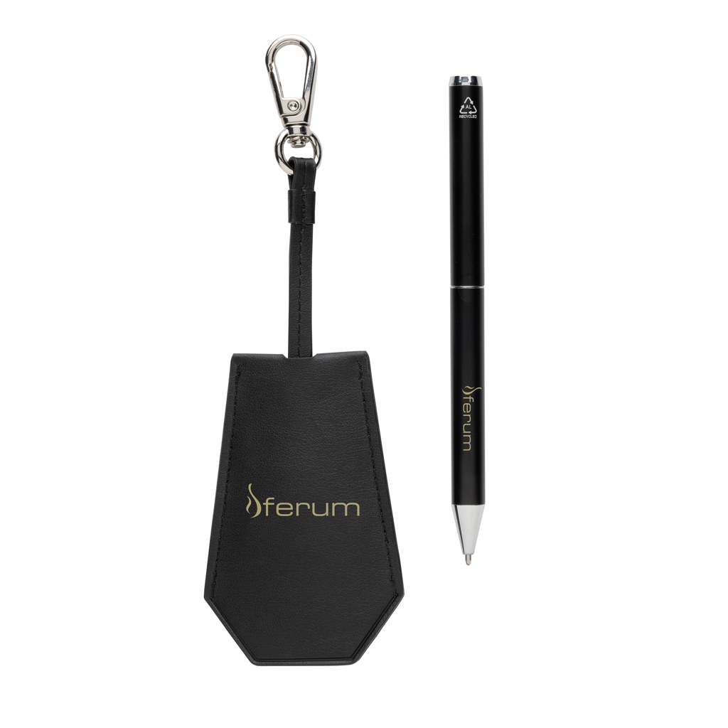 Miniature 7 pour Set porte-clés et stylo en PU recyclé RCS Swiss Peak Tula