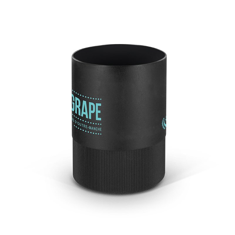 Miniature 4 pour POT A CRAYONS PLASTIQUE RECYCLE NOIR