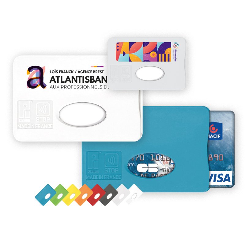 Miniature 1 pour PROTEGE CARTE DE CREDIT AVEC BLINDAGE STOP OU ANTI RFID