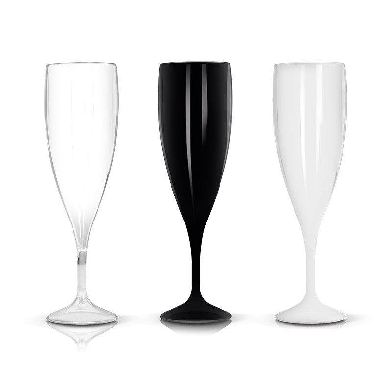 Miniature 2 pour FLUTE A CHAMPAGNE EN PLASTIQUE REUTILISABLE TRITAN 14 cl RAS BORD