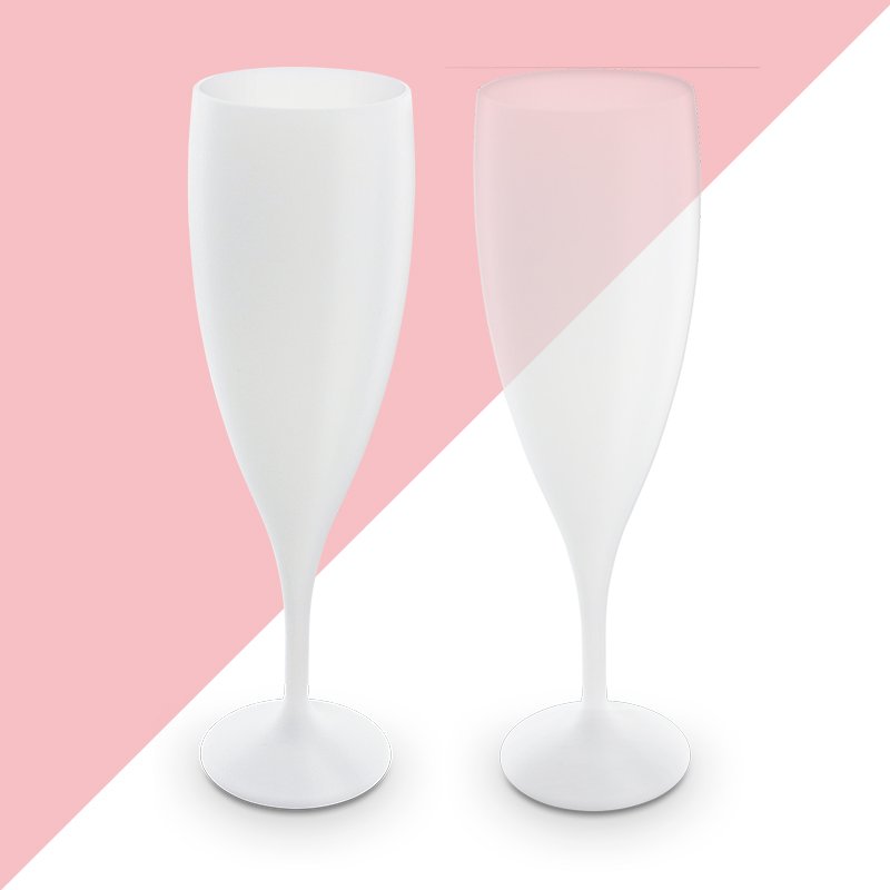 Miniature 2 pour FLUTE A CHAMPAGNE PLASTIQUE REUTILISABLE 14 cl RAS BORD