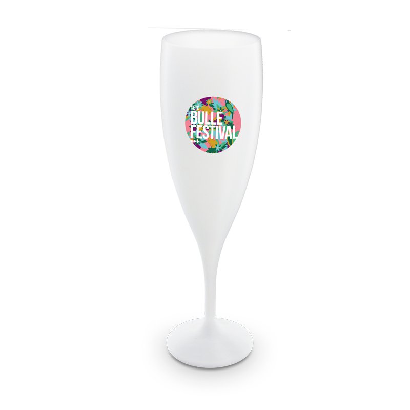 Miniature 3 pour FLUTE A CHAMPAGNE PLASTIQUE REUTILISABLE 14 cl RAS BORD