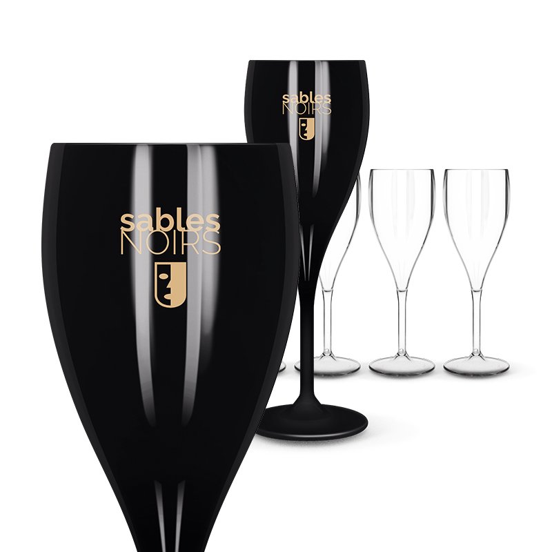 Miniature 5 pour FLUTE A CHAMPAGNE EN PLASTIQUE REUTILISABLE TRITAN 16 cl RAS BORD