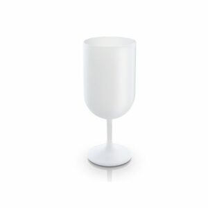 Visuel VERRE A PIED EN PLASTIQUE REUTILISABLE PP 18 cl RAS BORD