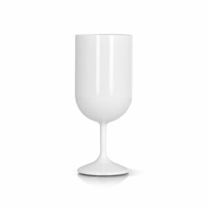 Visuel VERRE A PIED EN PLASTIQUE REUTILISABLE TRITAN 18 cl RAS BORD